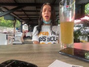 lush control in public, people see my reactions in a bar