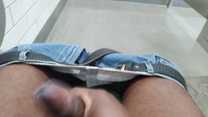 PUBLIC RESTROOM STROKE & CUM