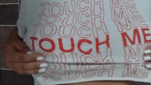 Naughty latina girl plays with her tits CrazyHappyCouple