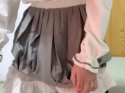 フリフリの女装して電動オナホールでオナニーしたら勢いよく射精どぴゅっ！ - Screenshot 3 of 16 - Masturbate