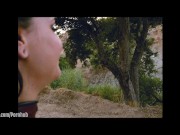 Bound and caned outside in the California sun 7/16