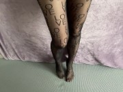 In pantyhose twists the ass! 16/16