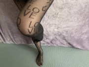 In pantyhose twists the ass! 4/16