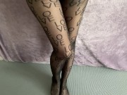 In pantyhose twists the ass! 5/16