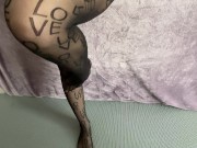 In pantyhose twists the ass! 7/16