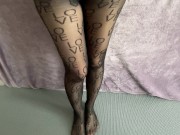 In pantyhose twists the ass! 8/16