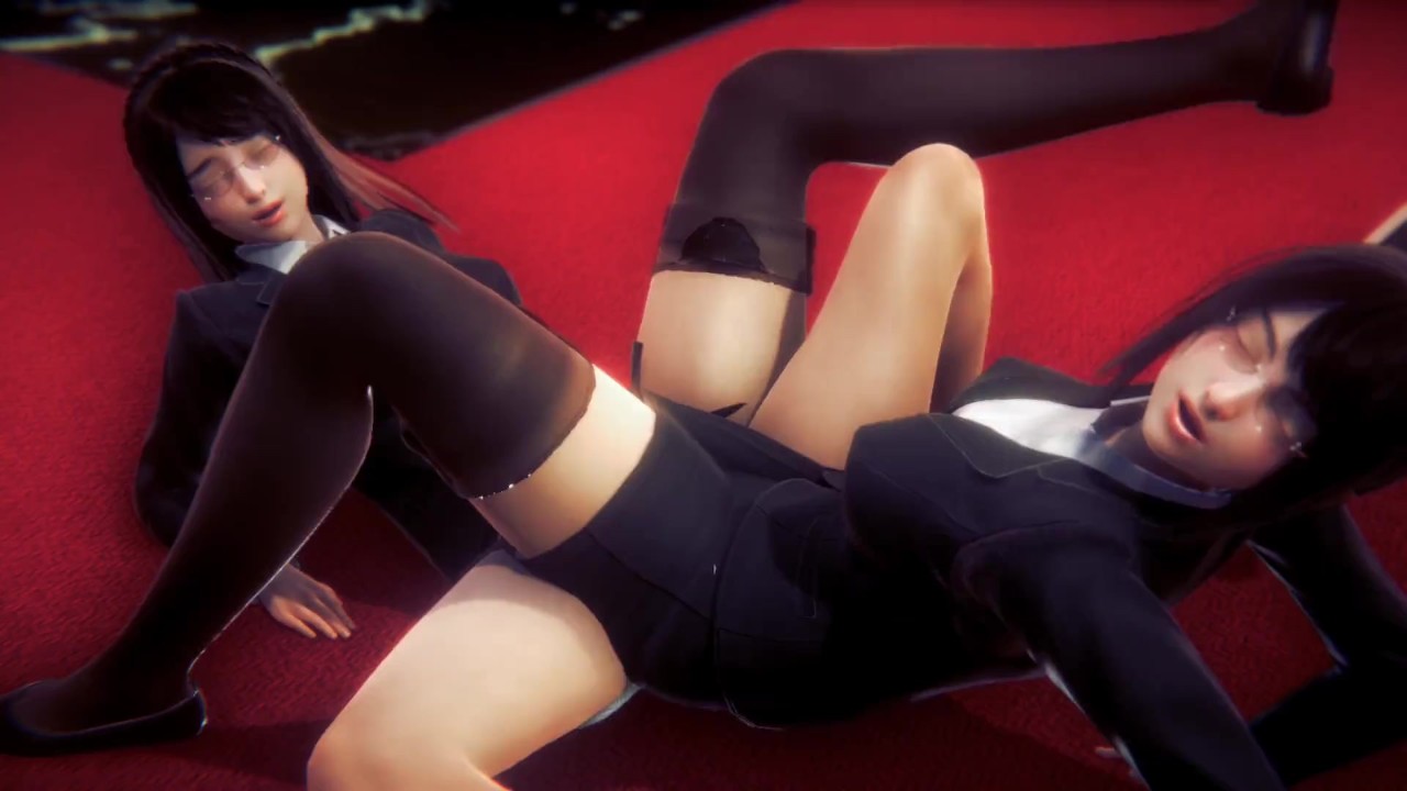 ciseaux lesbiennes au bureau loby avec uniforme - RedTube