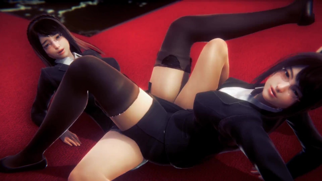 ciseaux lesbiennes au bureau loby avec uniforme - RedTube