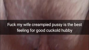 Like a good cuckold, I fuck my wife when her pussy is full of someone else's cum[Cuckold.Snapchat]