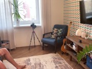 Sexy short haired blonde passionately sucks and fucks big cock 4/16