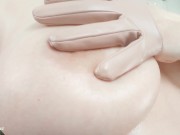 Sexy oily natural boobs and naked ass selfie video teasing 6/16