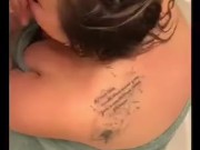 Fucked hard right after the shower after begging him to stop , blowjob finish. 14/16