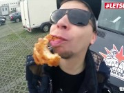 BumsBus - Lena Lay Voluptuous German Blonde Takes Stranger's BBC In Hot Car Sex - LETSDOEIT 1/16