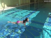 Underwater stripping and seducing by Jessica 8/16