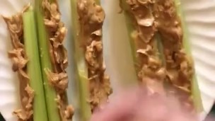 Jacking with Peanut Butter FOOD FETISH Ants on a Log