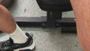 I FUCKED MYSELF with a Bottle of Wine I found in the GYM ** HUGE CUMSHOT **