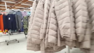 Diaper Girl Pees her Pull Up while Shopping Panties