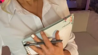 Assistente pessoal sacanagem quer trabalhar duro