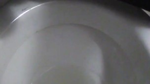 Flaccid & Peeing Several Strams; In A Stall