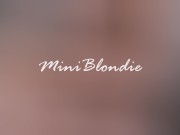 Making him cum with my tits before bed - Minibondie 1/16
