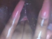 Nails match the inside of my pussy.