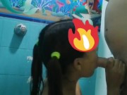 Empezamos en el baño y terminamos en el cuarto (una provocadita en el baño)  1/16
