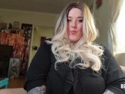 Your cousin's horny hot BBW roommate tries to fuck you before you leave/JOI/POV 3/16