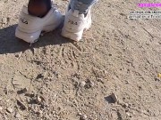 Part2 Fila Destrudor Shoeplay Nylon feet and Crush Trample Trailer Sneaker girl Feet 11/16