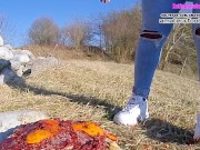 Part2 Fila Destrudor Shoeplay Nylon feet and Crush Trample Trailer Sneaker girl Feet 7/16