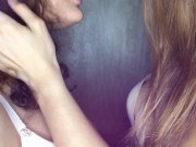 Lesbian girls kissing. ASMR kissing 1/16