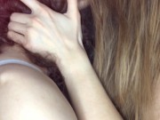 Lesbian girls kissing. ASMR kissing 4/16