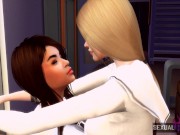 Students Can't Avoid Having Some Lesbian Sex - Sexual Hot Animations 3/16