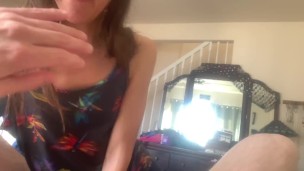 Pretty girlfriend POV blowjob my sexy GF sucking dick with cum in her mouth swallow loves giving BJ