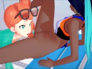 Nessa gets her pussy eaten before getting strapon fucked by Sonia in the shower. 3/16