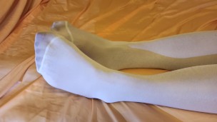 White pantyhose, continued at onlyfans/nylonkissa