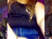 Sexy denim shorts and pussy rubbing 9/16