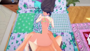 Champion Diantha gets fucked from your POV, cum on her stomach.