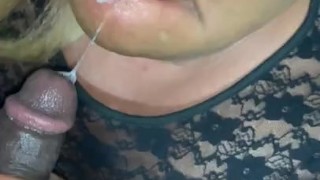 Massive Cumshot Bbw - EBONY BBW TAKES BIG CUMSHOT AND SWALLOWS NUT!!! (BBW Plays With Sperm)  @1macmillion