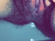 Hairy Pussy Pees in Toilet 6/16