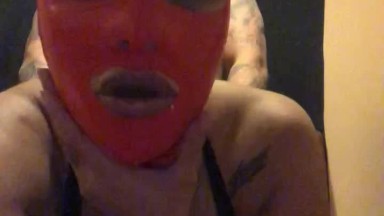 Latex mask dirty talk submissive slave in training part 2 slut wife