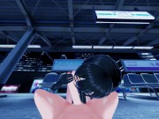 POV fucking Roboco in the subway, missionary creampie - Hentai. 11/16