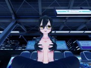 POV fucking Roboco in the subway, missionary creampie - Hentai. 3/16