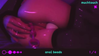â™¡ ANIME-GIRL PLAY WITH ANAL BEADS â™¡ - RedTube