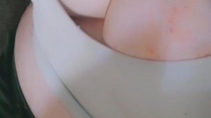 Teasing you with my huge tits
