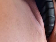 Massive Latina ass bouncing to a big black dildo - loud moaning 