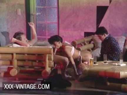 Vintage orgy in the disco with Sarah Young and friends