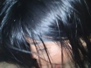 Thai Teen give blowjob, lick Balls and swallow cum 2/16