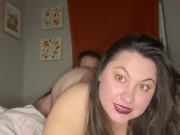 Horny wife enjoying a little bit of everything.  3/16