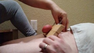 Friday ballbusting part 3. Punching as hard as she can