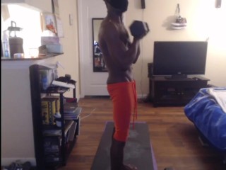 My first workout….